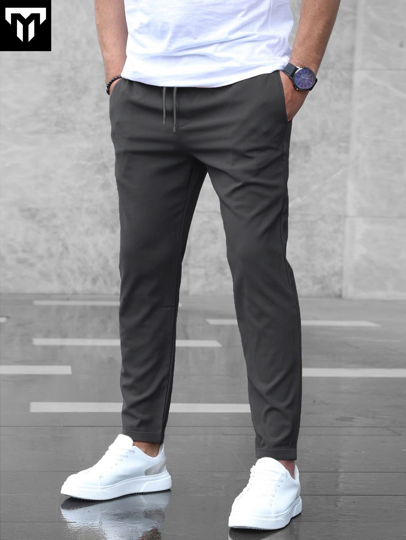 Solid Trouser (Gray) - Tee-Martbd