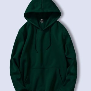 Solid Hoodie(Bottle Green)