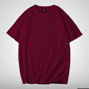 Dropshoulder t-shirt(Maroon) 