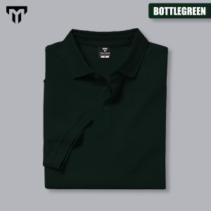 Polo T-shirt (Bottle Green)